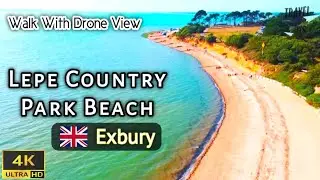 Lepe Country Park & Beach Exbury Southampton || 4K 🇬🇧