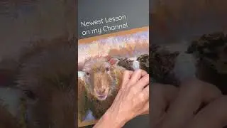 Pastel Painting Tutorial - Sheep in a Snowy Landscape #artlessons #pastelpainting