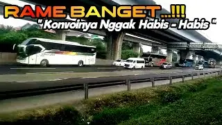 RAME BANGET!!!Hunting Di Spot Ini Banyak Bus Beradu Power ][ Konvoinya Tanpa Henti😎