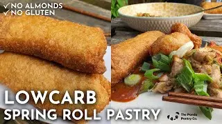 Keto & Gluten Free SPRING ROLL PASTRY using Panda Flour®!