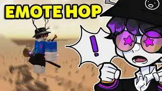 how to get insanely fast using emote in evade roblox