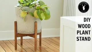 DIY Wood Plant Stand