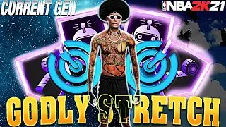 THIS GODLY STRETCH BUILD IS A DEMON...NBA 2K21 CURRENT GEN