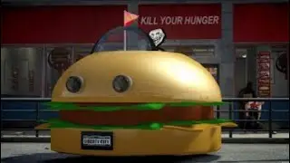 GRAND THEFT AUTO IV HAMBURGER CAR Spongebob Patty Wagon CRASH TESTING HD