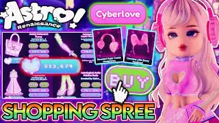 NO BUDGET SHOPPING SPREE IN ASTRO RENAISSANCE! BUYING EVERYTHING I CAN! ROBLOX Dress Up