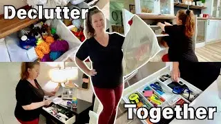 Declutter With Me / Real Life Decluttering tips and tricks / how to declutter your home