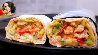 ШАУРМА с Курицей и соусом Цацики | Shawarma with Tzatziki sauce | Кулинарим с Таней