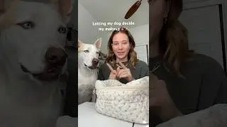 Letting my dog decide my makeup!💄✨