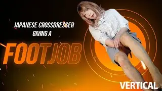 Japanese Crossdresser's ASMR by feet with satin pantyhose HA630m
