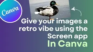 Playing Around With the Screen App in Canva (for a Retro Vibe in Images)