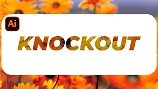 How to Knockout Text in Illustrator - Make Transparent Text Effect in Adobe Illustrator Tutorial