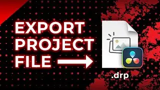 How to export a project file in Davinci Resolve? (.DRP FILE)