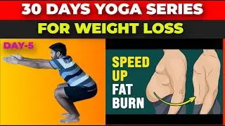 Yoga for Weight Loss | Day 5 of 30 Days Weight loss Series | Yoga Glow |