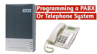 Program a telephone intercom system, pabx