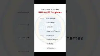 WEBSITES FOR HTML & CSS TEMPLATES #template #websites #html #html5 #css #css3 #templates #free #tips