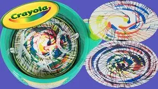 Crayola Spin Art Maker DIY Spinning Swirls Art with Primary Colors