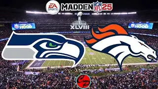 Seattle Seahawks vs Denver Broncos Super Bowl 48 Madden 25 (SIM)