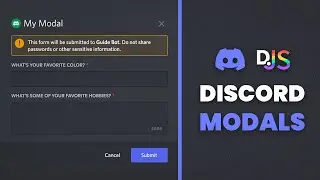 Create Modals in Discord | Discord.js v14 🧠