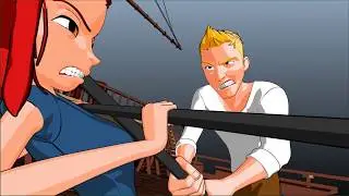 3d Pirate fight animation