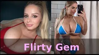 Flirty Gem - Beauty Model With XXXL Bust Size (bio, facts, income) 