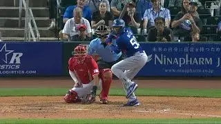 Dodgers star Mookie Betts launches first home run of Spring Training!