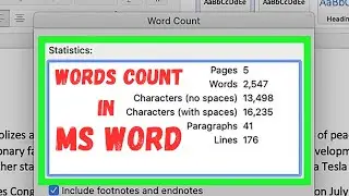 How to Check a Word Count in Microsoft Word - word count and character count in microsoft word