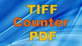 TIFF and PDF counter