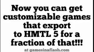 Flash Games That Export to HTML 5