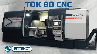 ⚙ Rafamet ТОК 80 CNC станок с ЧПУ для обработки осей колёсных пар