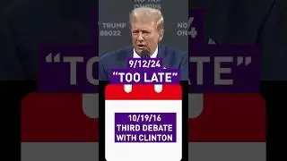 Trump thinks it’s “too late” to have another debate with Kamala Harris. But wait… 🤔 