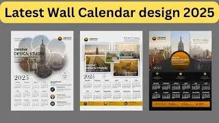 Latest Wall Calendar design 2025 | Free Wall calendar design 2025 download | Happy new year 2025