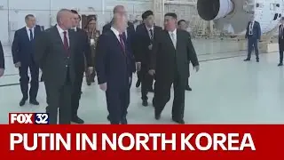 Vladimir Putin meets with Kim Jong Un in North Korea