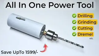 How To Make Powerful Drill Machine From PVC Pipe | DIY Mini Dremel Drill machine | Creative Shivaji
