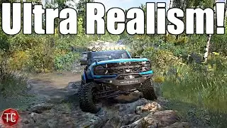 SnowRunner: NEW Bronco on 40s vs MUD & ROCKS! ULTRA REALISTIC ADVENTURE!