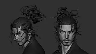 |Zbrush Timelapse| Musashi Miyamoto 3D Sketch