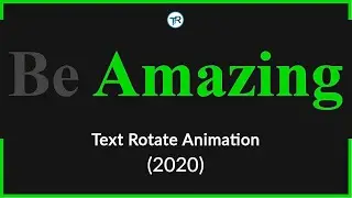 TEXT ROTATE ANIMATION USING CSS (2020)