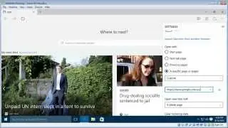 Change your homepage in Microsoft Edge (Spartan)