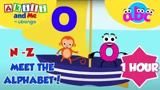 1 HOUR COMPILATION | MEET THE ALPHABET! Letter N - Z | Learn the Alphabet with Akili