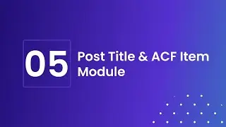 Divi Machine 5 - Post Title & ACF Item Module