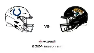 Colts vs Jaguars Week 5 Simulation - Madden 25 Rosters