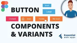 How to Make Button Component Variants in Figma - Figma Component Variants [2020 update]