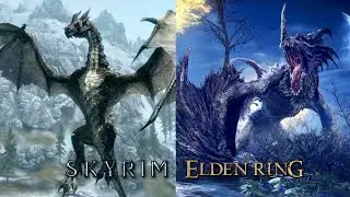 Fighting Dragons in Skyrim vs Elden Ring be like...