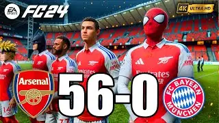 FIFA 24 - RONALDO, MESSI, SPIDER MAN ALL STARS | ARSENAL 56-0 FC BAYERN