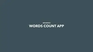 How to count words and characters in a plain text online | GroupDocs Words Count