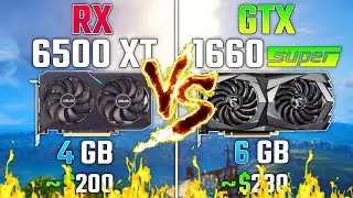 RX 6500XT vs GTX 1660 Super