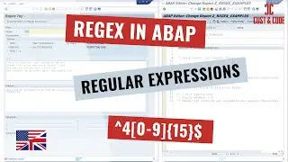 REGEX in ABAP - Regular Expressions with Examples [english]