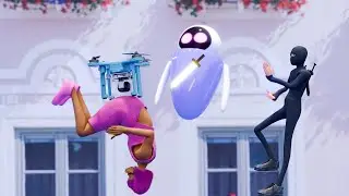 Drone robot | Ninja | Funny love  | Funny animation | Comedy animation