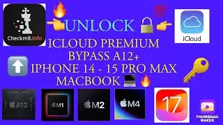 NEW CHECKM8 ICLOUD BYPASS IPHONE 14-15 PRO MAX A12+ CELLULAR IPADS M1-M4 IOS 17.6 WINDOWS & MAC 💻 🔥