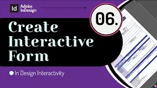 Create Interactive Form in InDesign | InDesign Interactivity