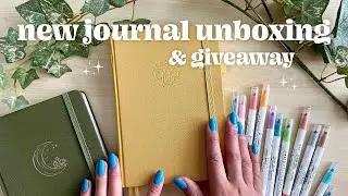 unboxing a NEW BULLET JOURNAL ✨ stationery pen test + {CLOSED} GIVEAWAY ft. Tiefossi